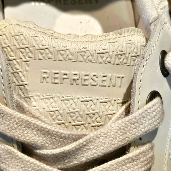 Represent Virtus Leather Suede Sneakers Off White Mns 13 #24770739 - Picture 8 of 9